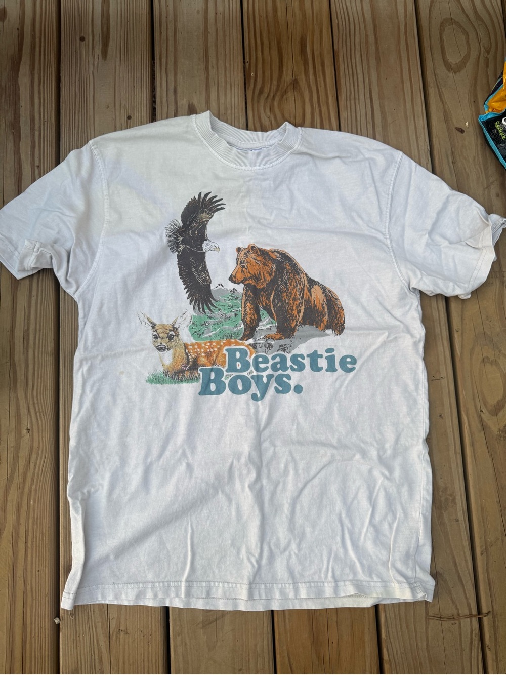 Beastie Boys Graphic Tee - White Nature Print